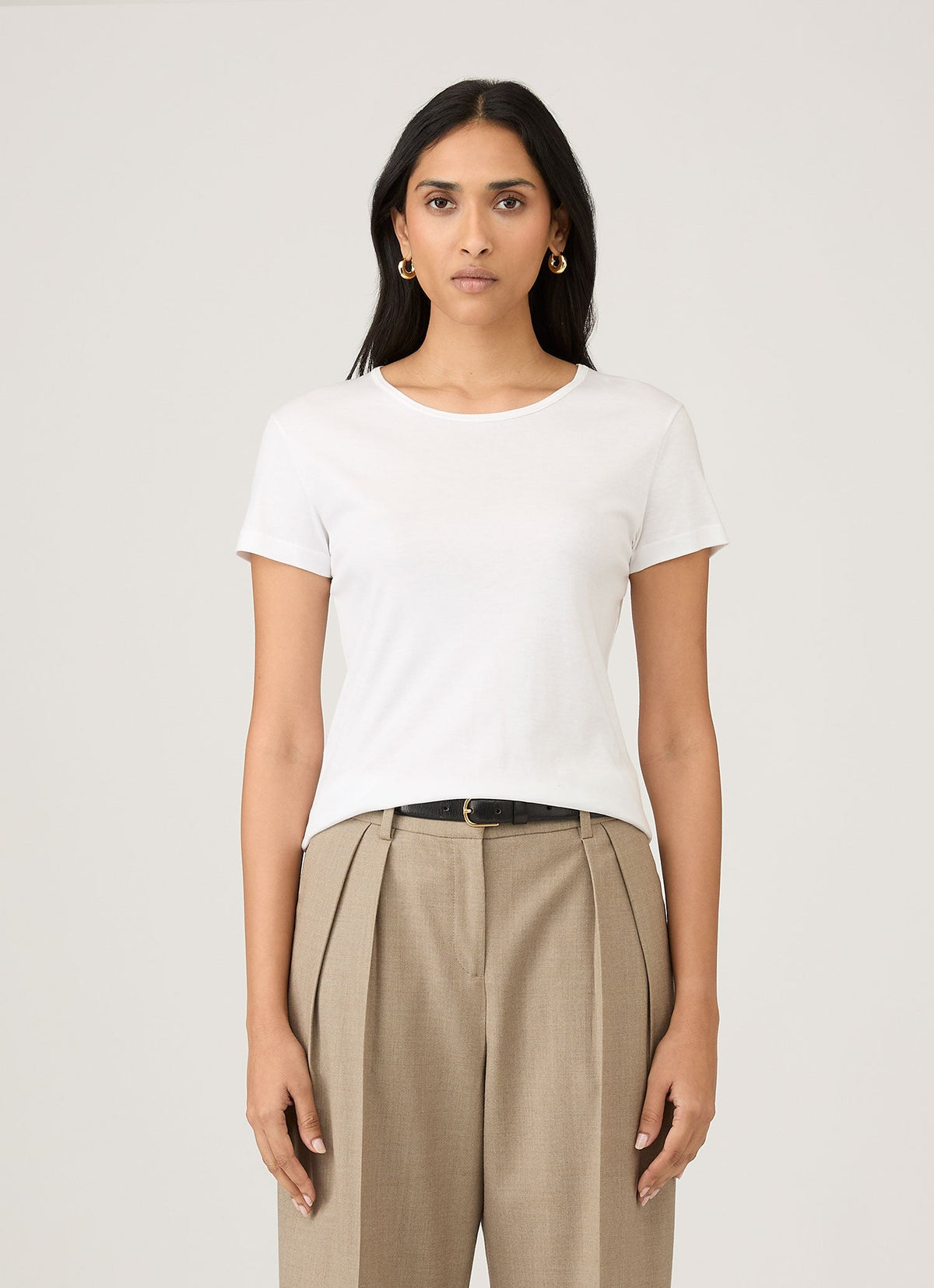 Sunspel Women's Sea Island Cotton T-shirt in White