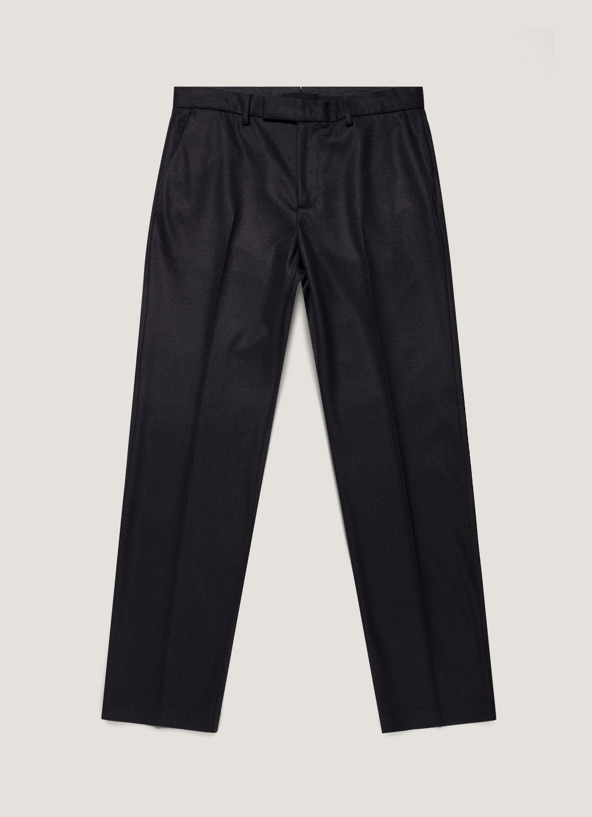 Sunspel Men's Boiled Wool Trouser in Navy