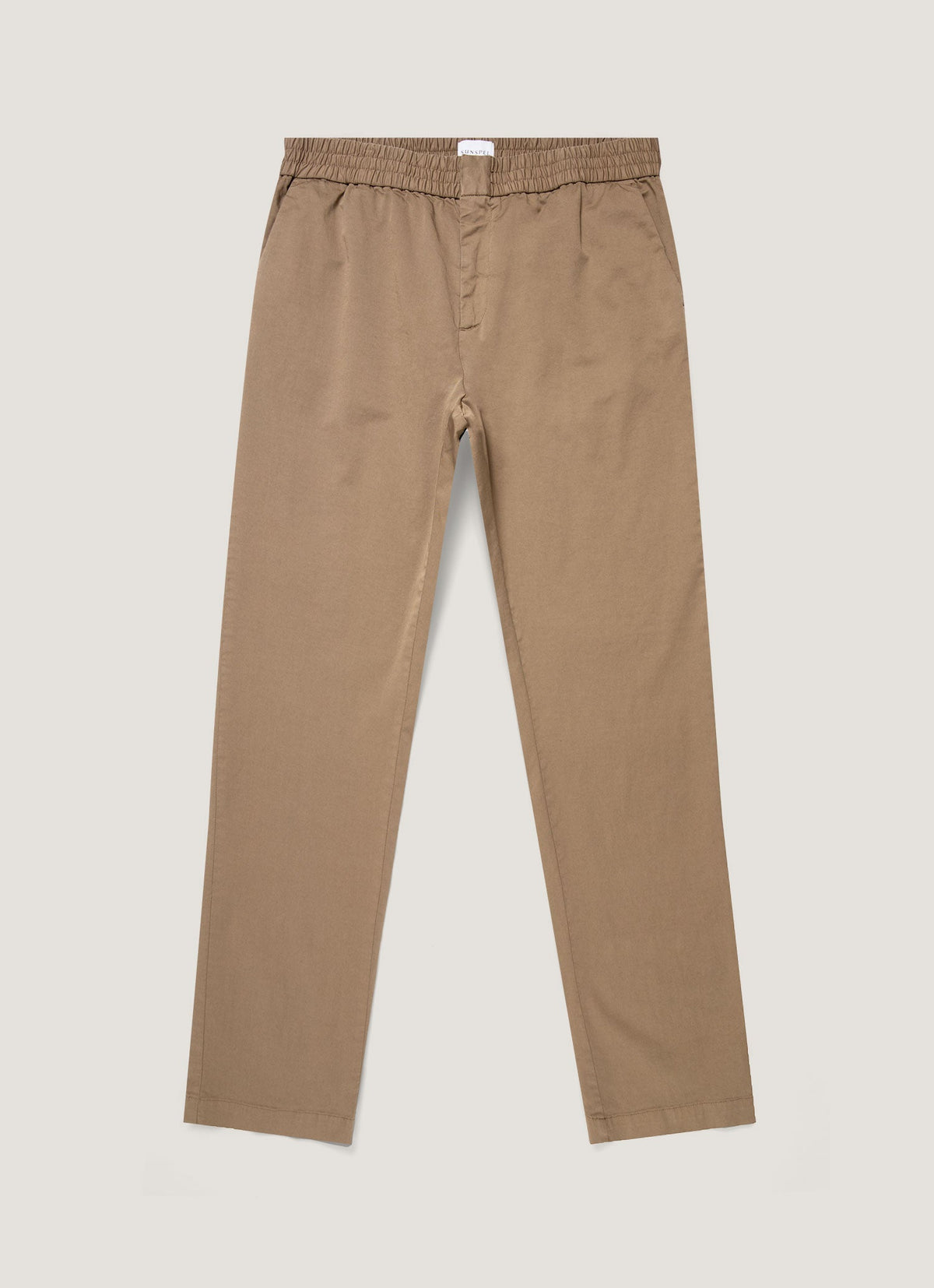 Sunspel Men's Cotton Drawstring Trousers in Dark Stone