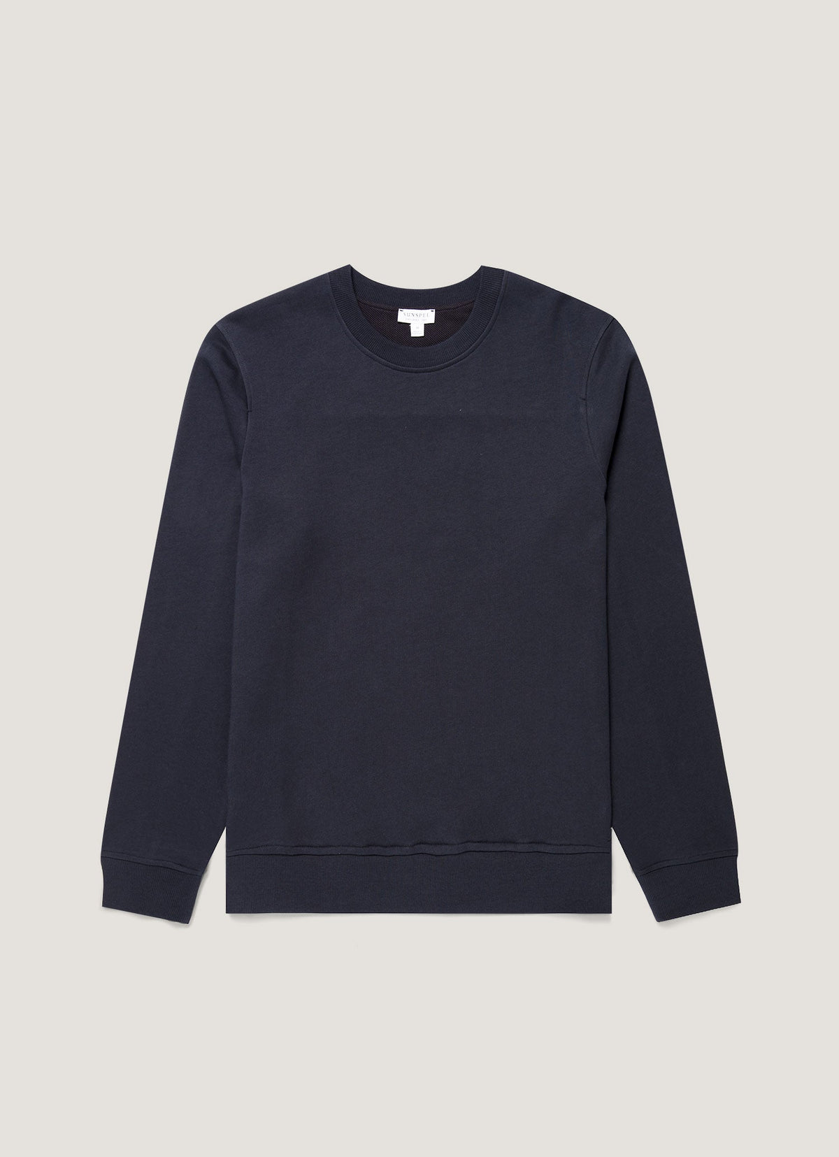 Sunspel Men's Supima Loopback Sweatshirt in Midnight Navy