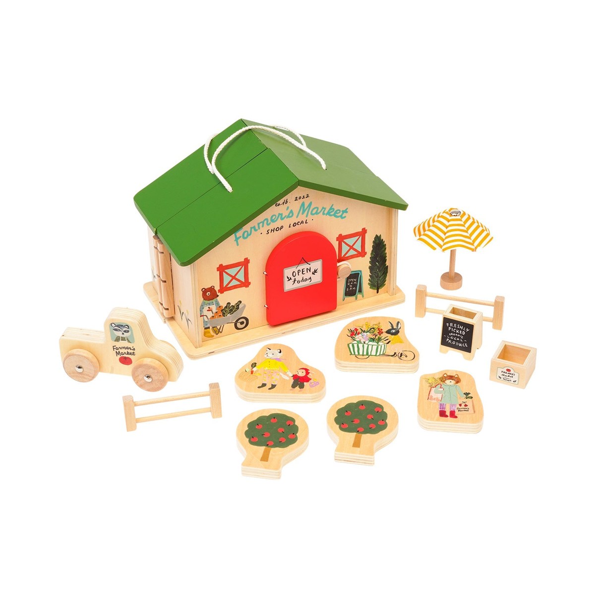 Market Day Wooden Playset