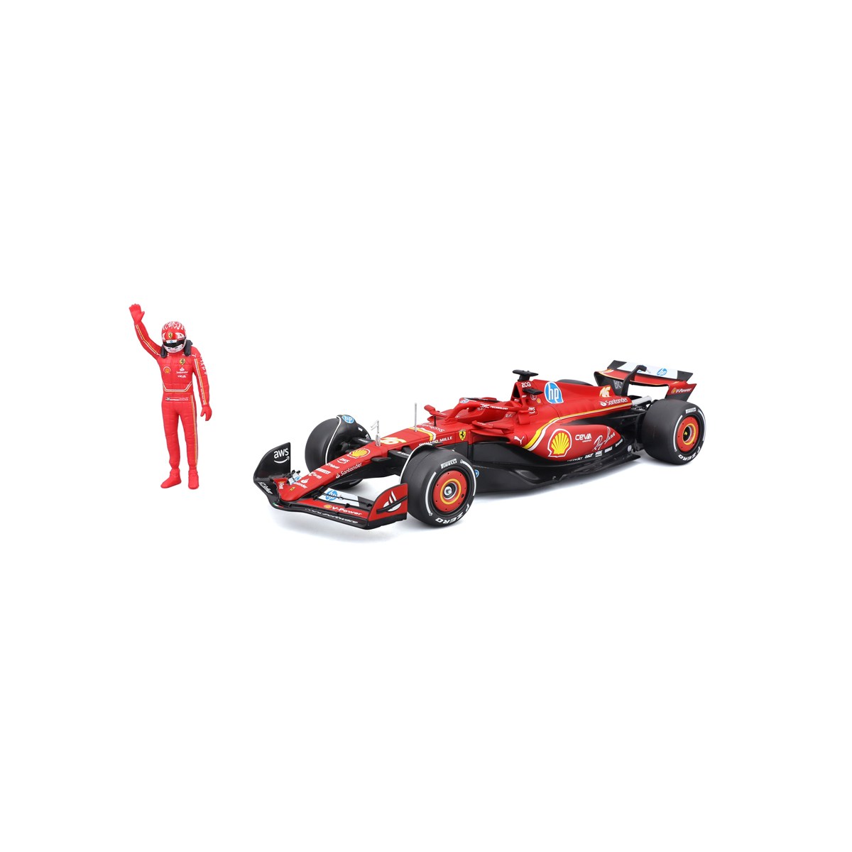 F1 FERRARI SF-24 2024 #16 1:24 WITH DRIVER LECLERC