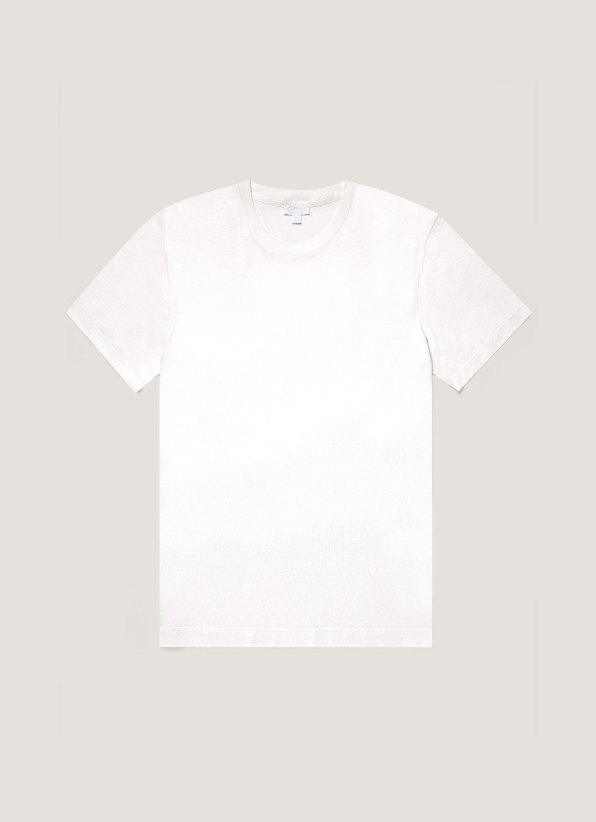 Sunspel Men's Silk Cotton T-shirt in White