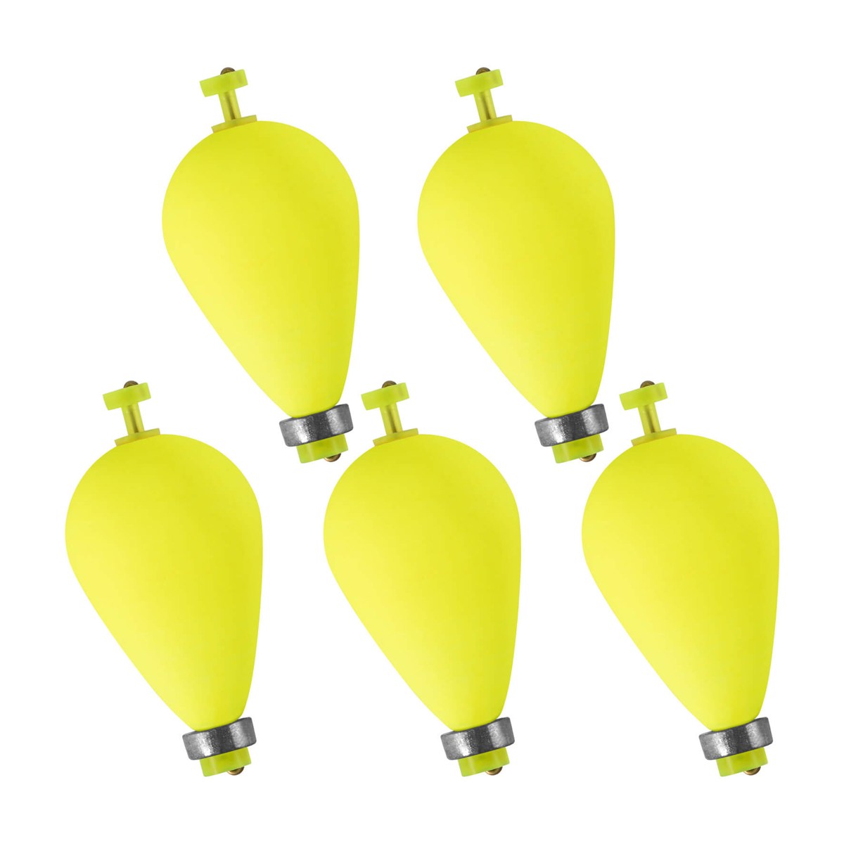 Dr.Fish 5pcs Snap-on Weighted Bobbers Floats
