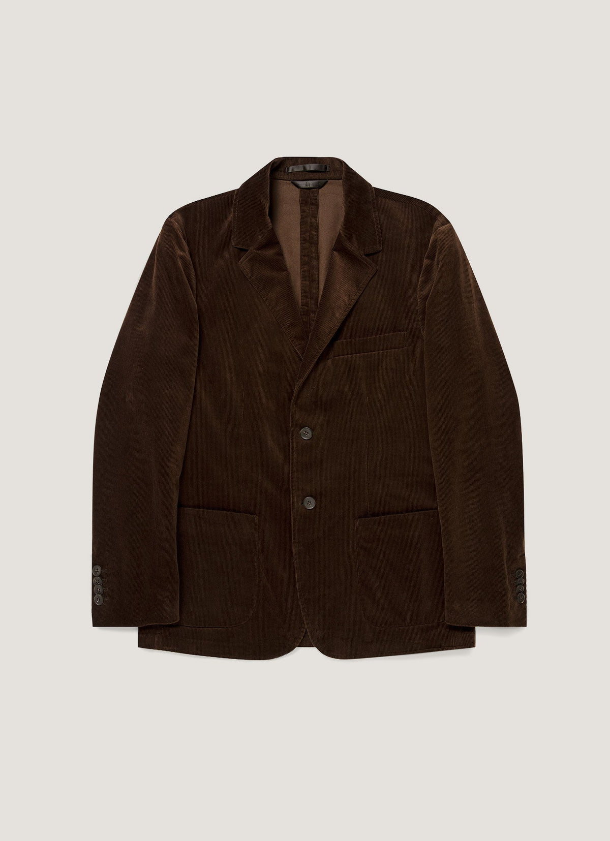 Sunspel Men's Corduroy Blazer in Dark Chocolate