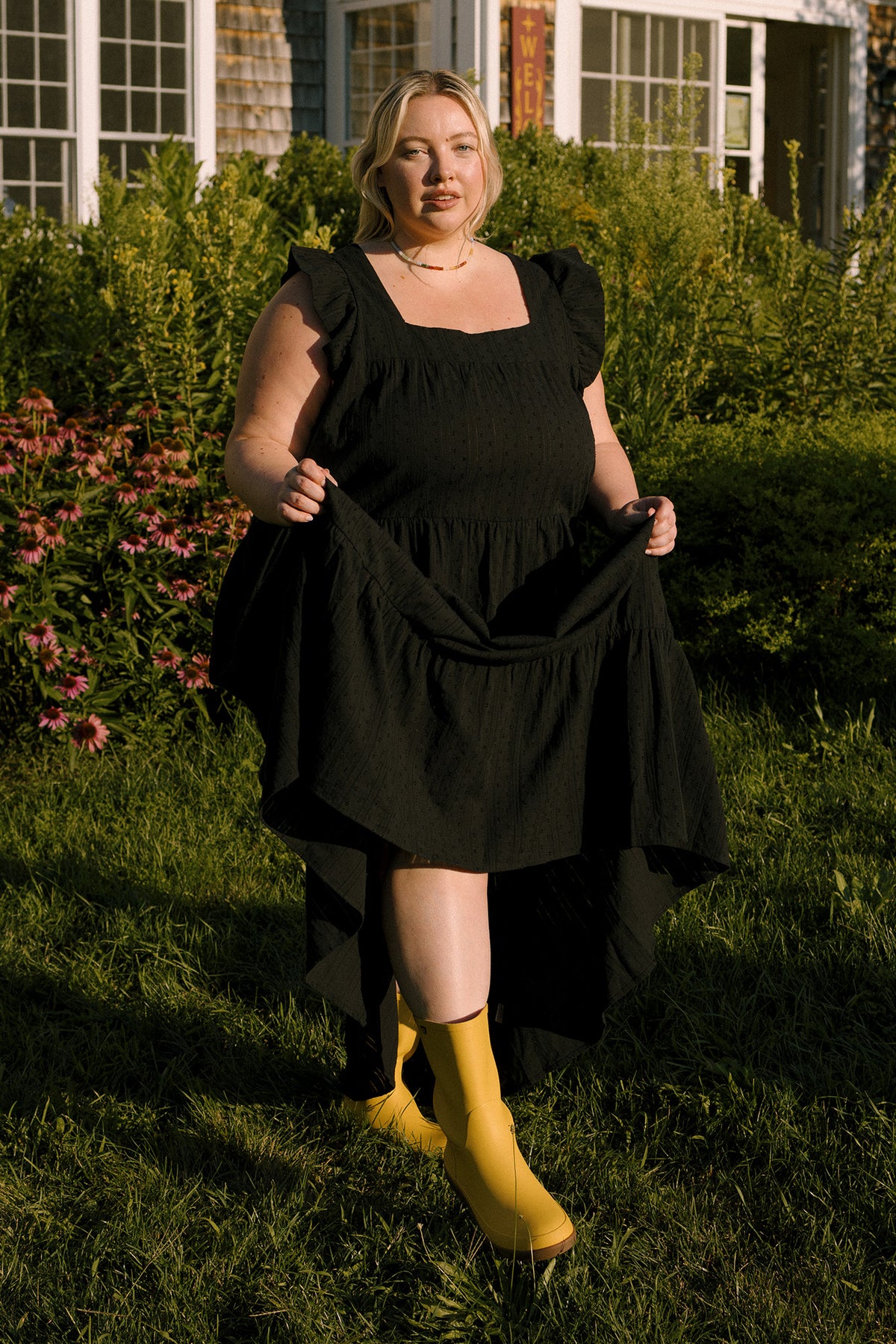 Tradlands Chalet Flutter Sleeve Dress